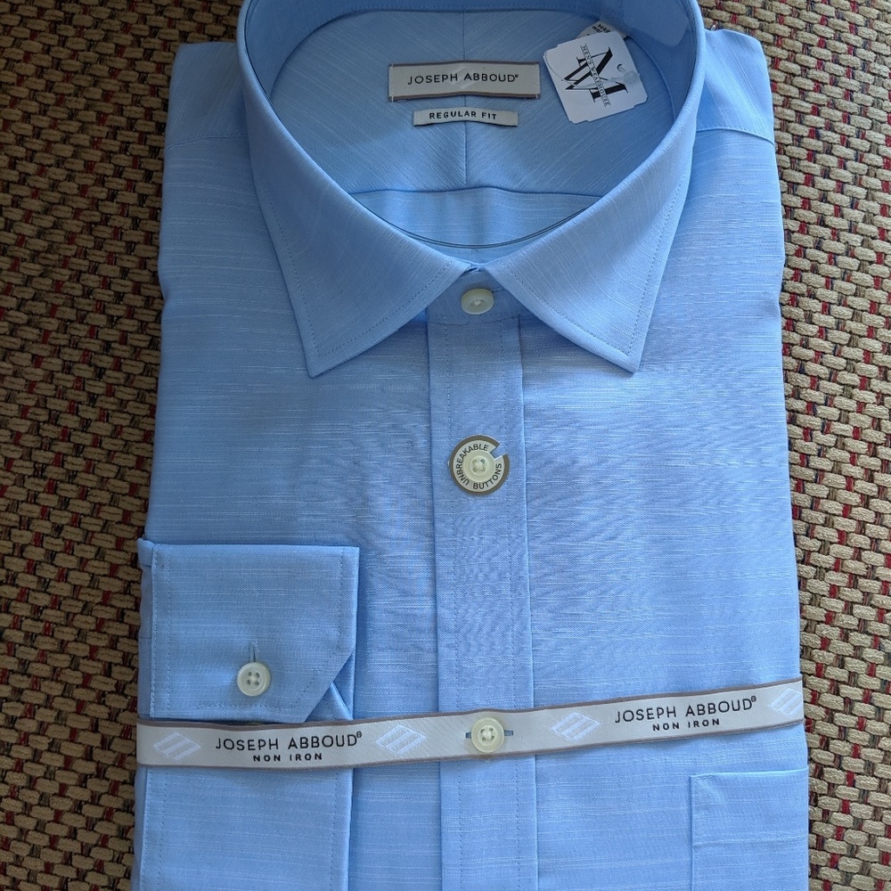 Light blue Joseph Abboud button down dress shirt